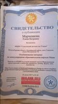Свидетельство о публикации. 