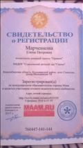 свидетельство о регистрации. 
